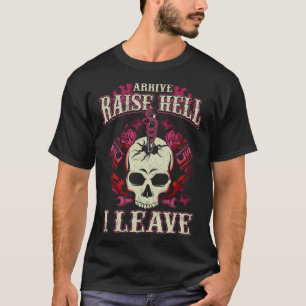 Biker Chick Rosa ros Snake Flames Rider Motorcyc T Shirt
