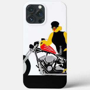 BIKER CHICK Sitta om hennes motorcykel