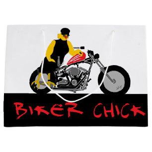 BIKER CHICK Sitta om hennes motorcykel