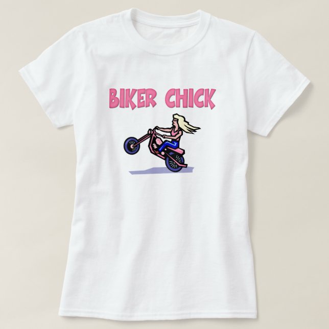 Biker Chick T-Shirt (Design framsida)