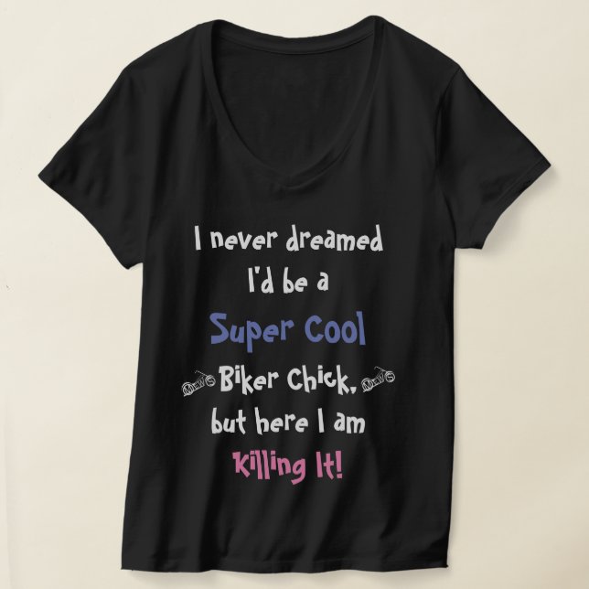 Biker Chick T-shirt Denver (Laydown)