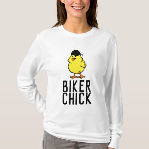 BIKER CHICK, T-tröjor för motorcyklar till Dam T Shirt