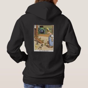 Biker Chickar Kvinnor svarta, baksida av svettskjo T Shirt