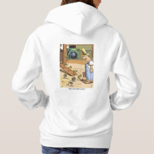 Biker Chickar Kvinnor vit, baksida av trötthetskj T Shirt