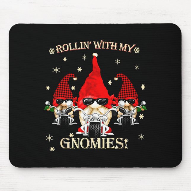 Biker Christmas Gnomes Biker Garden Christmas Gnom Musmatta (Framsidan)