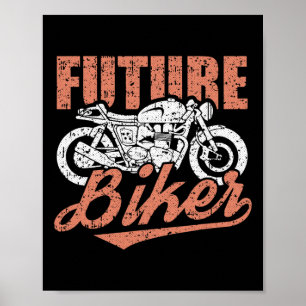 Biker Clic Motorcle Coola Motorcykel Riding Rider Poster