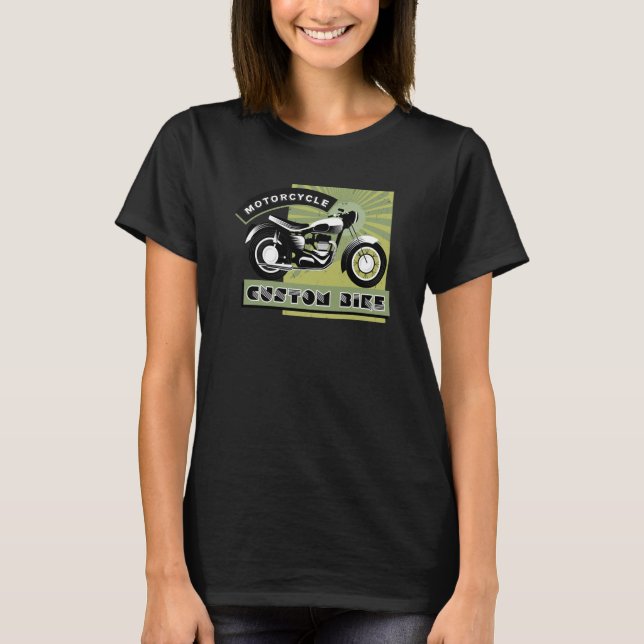 Biker Clothing Ride Legendary Motorcycles T Shirt (Framsida)