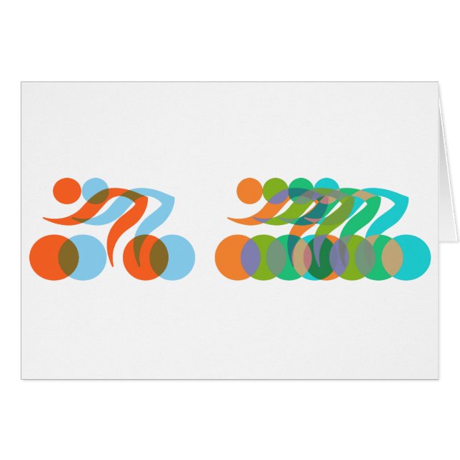 Biker, Cyclers-Freaker Hälsningskort (Framsidan Horizontal)