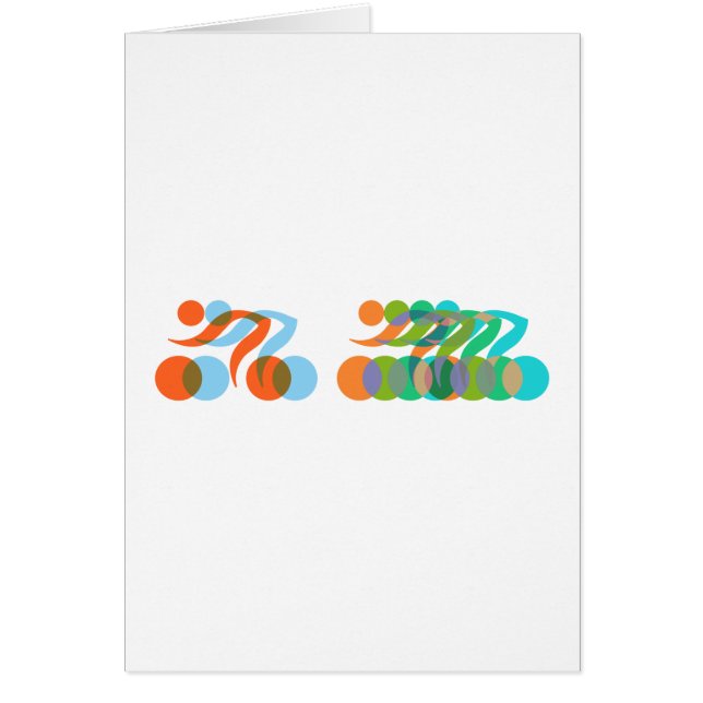 Biker, Cyclers-Freaker Hälsningskort (Framsidan)