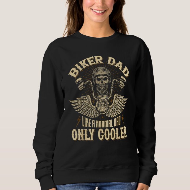 Biker Dad Motorcycle Father s Day for Dad Fathers T Shirt (Framsida)