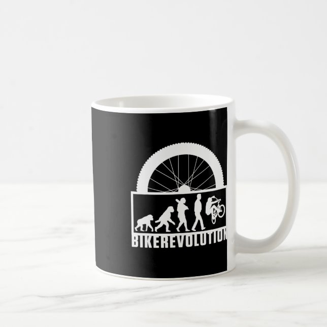 Biker Evolution Cykel Bmx Mtb Mountainbike Kaffemugg (Höger)