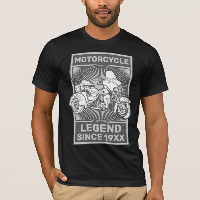 Biker för Anpassningsbar av motorcykelns  T Shirt (Framsida)