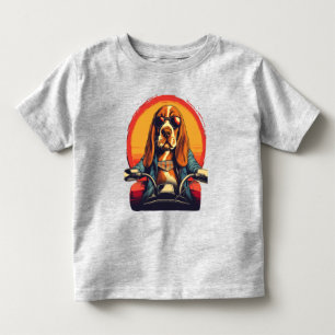 biker för coolans bundna tillgång i solnedgången t shirt
