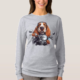 biker för hund av coola, hund med söt buffert t shirt