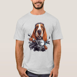 biker för hund av coola, hund med söt buffert t shirt