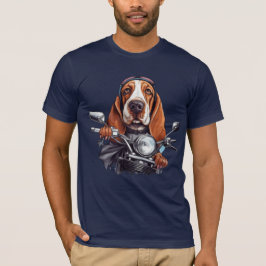 biker för hund av coola, hund med söt buffert t shirt