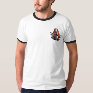 biker för hund av coola, hund med söt buffert t shirt