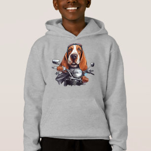 biker för hund av coola, hund med söt buffert t shirt