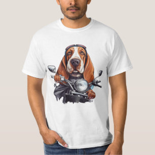 biker för hund av coola, hund med söt buffert t shirt