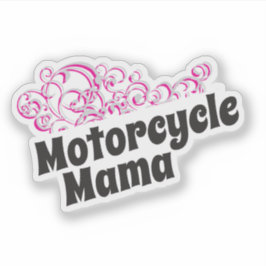 Biker för Mamma av motorcyklar med snabb grafik Klistermärken