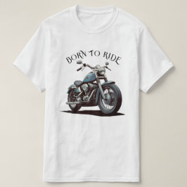 Biker för motorcykelentusiaster, född i klassiskt t shirt