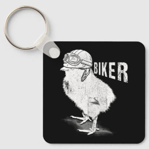 Biker för motorcykelns Chick Chick Biking Bik i Äl Nyckelring