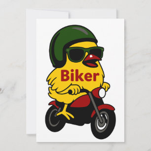 Biker för motorcykelns Chick Inbjudningar