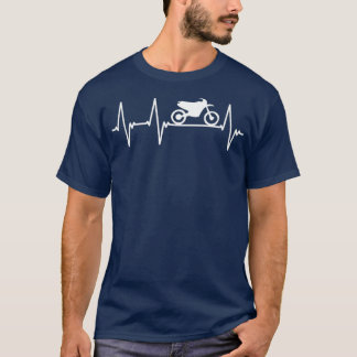 Biker för motorcykelpulsslag t shirt