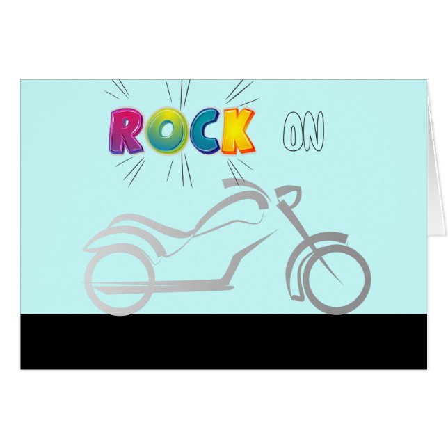 biker för motorcyklar hälsningskort (Framsidan Horizontal)