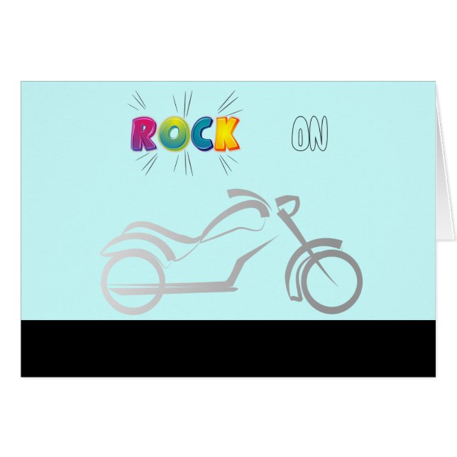 biker för motorcyklar hälsningskort (Framsidan Horizontal)