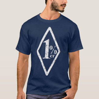 Biker för motorcyklar i vitt 1, utslaget t shirt