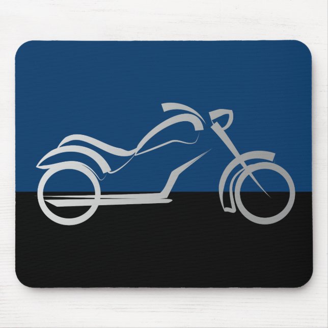 biker för motorcyklar musmatta (Framsidan)