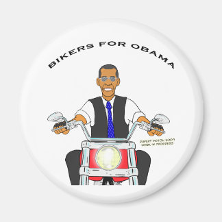 Biker för Obama Magnet
