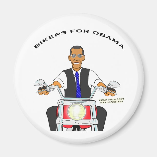 Biker för Obama Magnet (Framsidan)