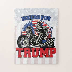 Biker för patriotisk presidentmotorcykel för TRU Pussel