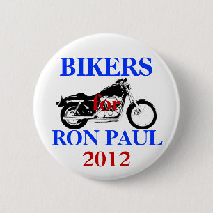 Biker för Ron Paul knäppas Knapp