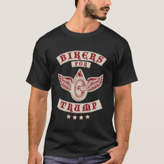 Biker för Trump 2020 MC-design på baksidan T Shirt