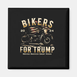 Biker för trump 2024 magnet