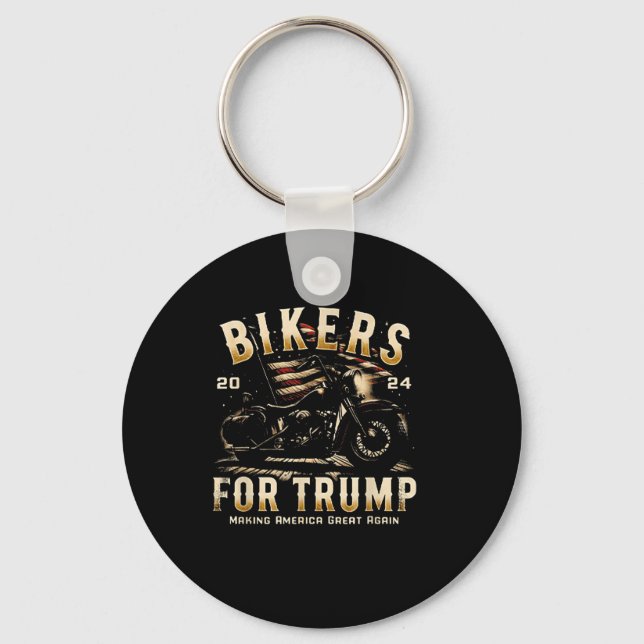 Biker för trump 2024 nyckelring (Framsida)