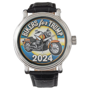 Biker för Trump 2024 - patriotisk cykling Armbandsur