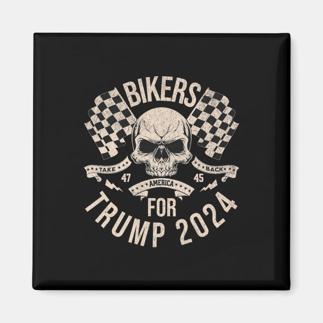 Biker för trumpetapp Ta Amerika tillbaka valet 202 Magnet (Framsidan)