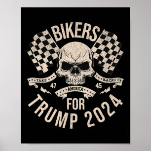 Biker för trumpetapp Ta Amerika tillbaka valet 202 Poster