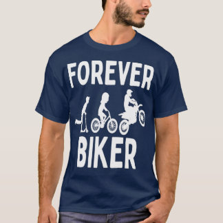 Biker Forever , motorcykel Funny Bike Cy T Shirt