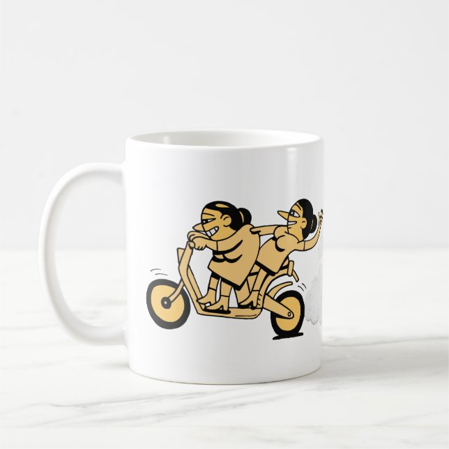 Biker. Gå för det. Kaffemugg (Vänster)