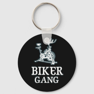 Biker Gang Funny Spin Sayed Gym Workout Spinning Nyckelring