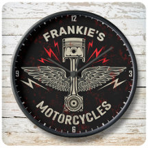 Biker Garage för Vingar-motorcykelspiston