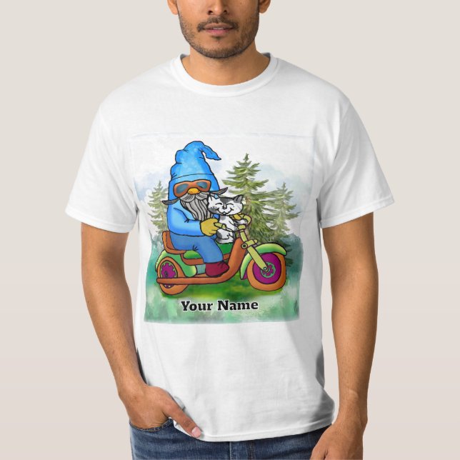 Biker gnome t shirt (Framsida)