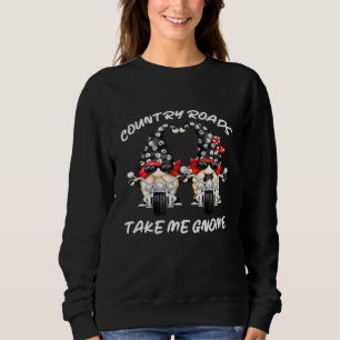 Biker Gnomie Home Pun - Land Roads tar mig Gnom T Shirt