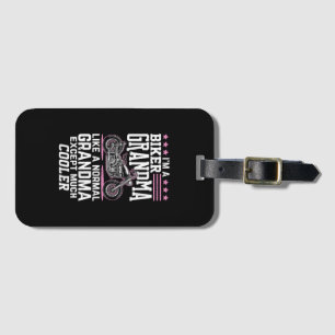 Biker Grandma - Motorcycle Grandma Biker Grandma Bagagebricka