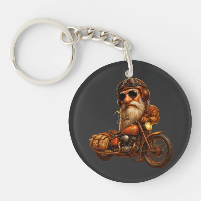 Biker Grandpa Keychain - Coola Chopper Ride Mini A (Framsidan)